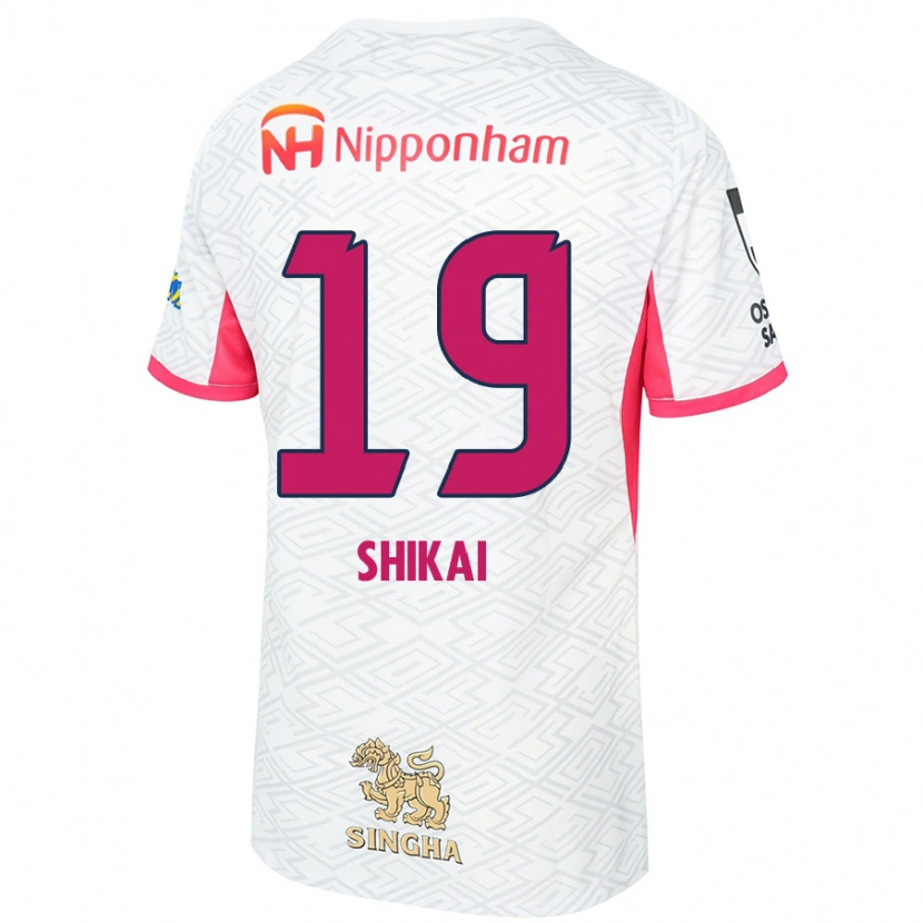 Danxen Mulher Camisola Yukina Shikai #19 Branco Rosa Sakura Alternativa 2025/26 Camisa Brasil