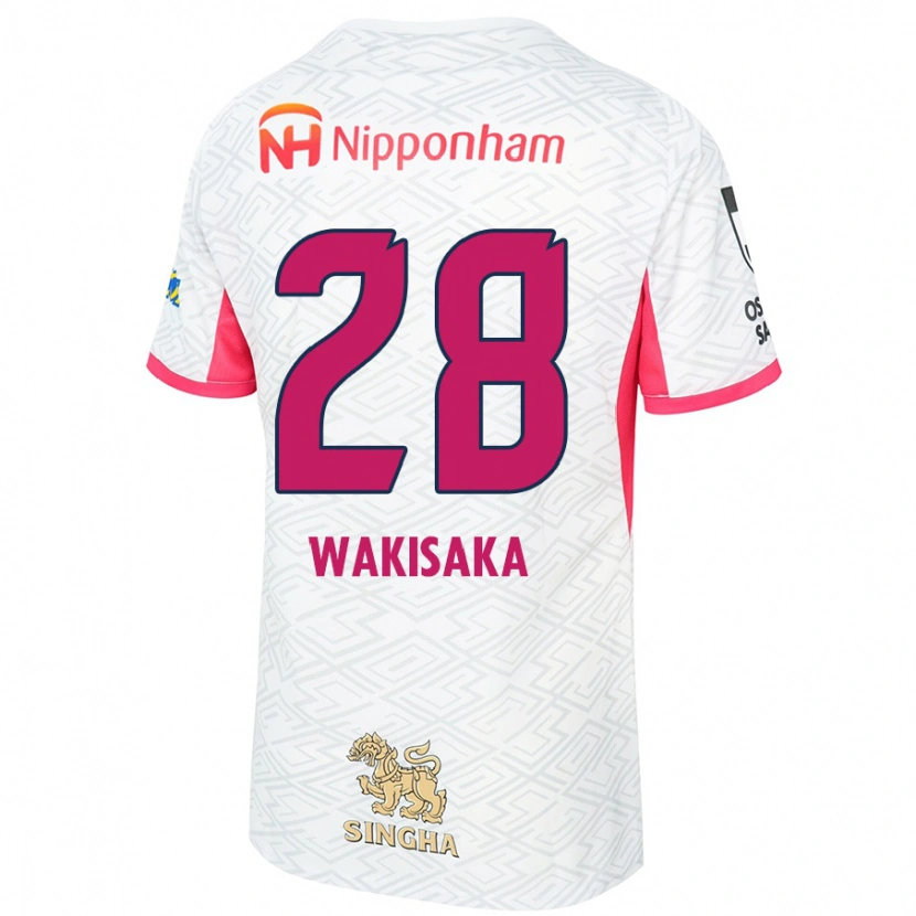Danxen Mulher Camisola Reina Wakisaka #28 Branco Rosa Sakura Alternativa 2025/26 Camisa Brasil