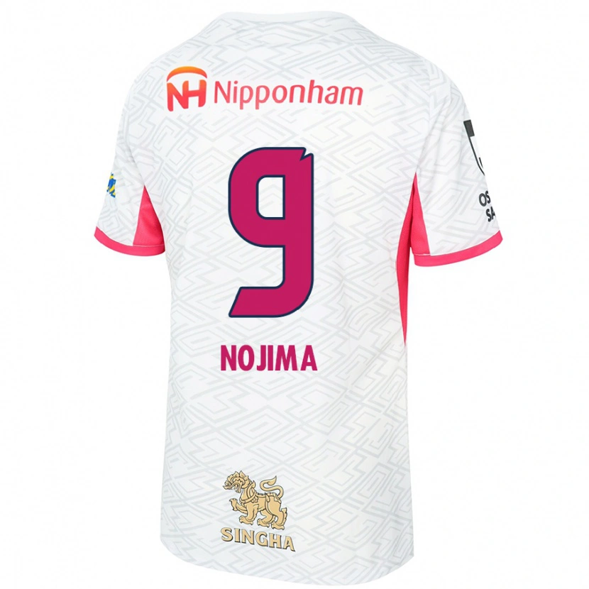 Danxen Mulher Camisola Sakura Nojima #9 Branco Rosa Sakura Alternativa 2025/26 Camisa Brasil