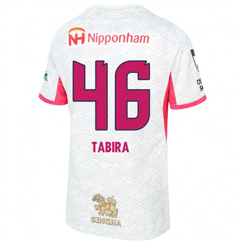 Danxen Mulher Camisola Tatsuya Tabira #46 Branco Rosa Sakura Alternativa 2025/26 Camisa Brasil