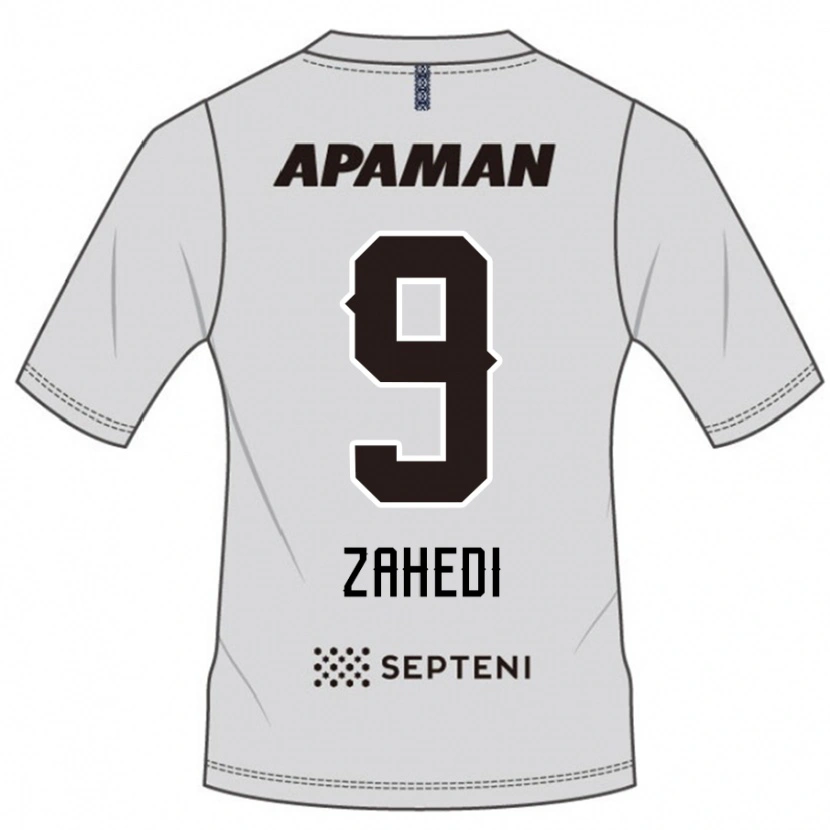 Danxen Mulher Camisola Shahab Zahedi #9 Cinza Claro Alternativa 2025/26 Camisa Brasil