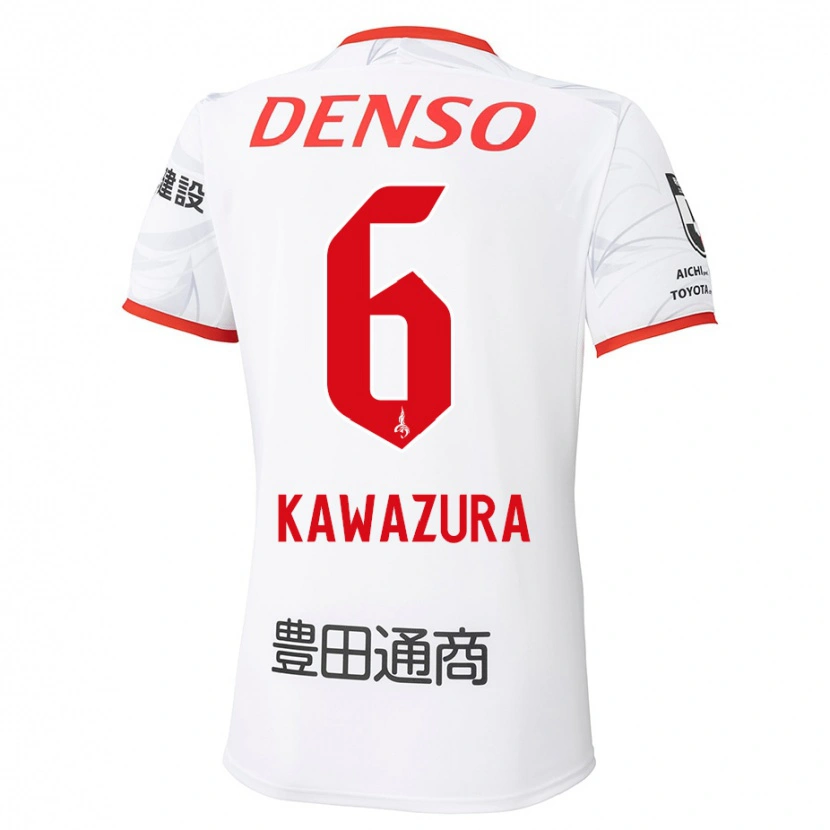 Danxen Mulher Camisola Akinari Kawazura #6 Branco Vermelho Alternativa 2025/26 Camisa Brasil