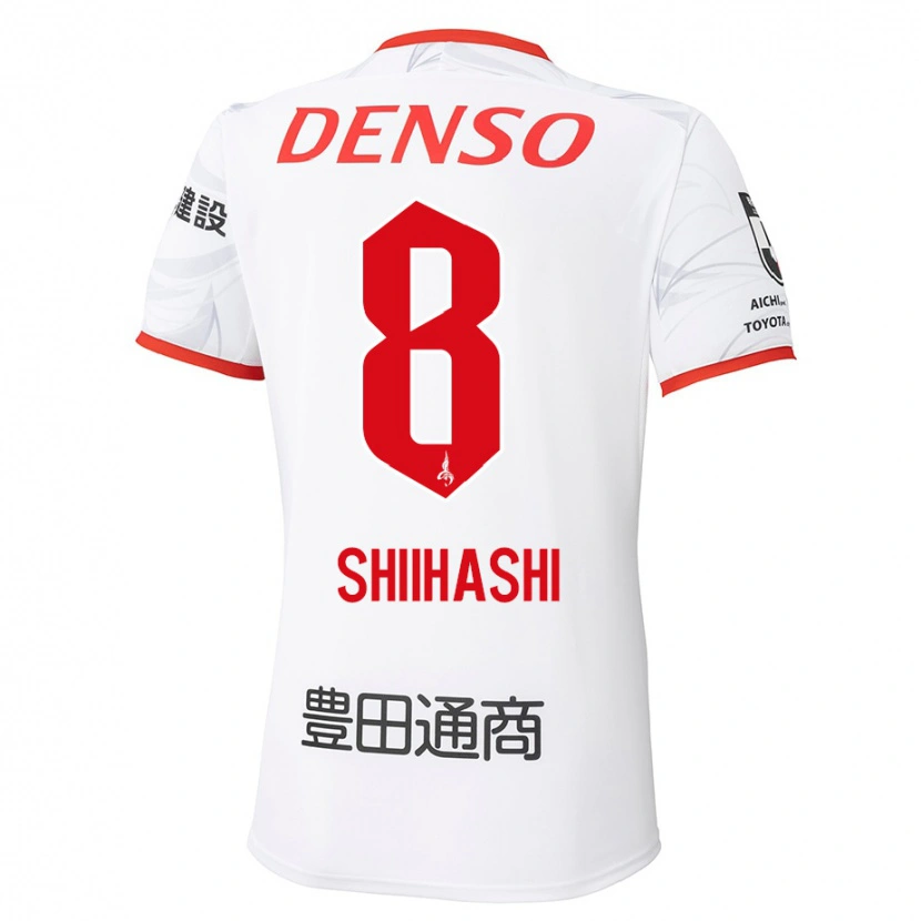 Danxen Mulher Camisola Keiya Shiihashi #8 Branco Vermelho Alternativa 2025/26 Camisa Brasil