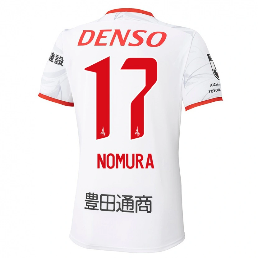 Danxen Mulher Camisola Yuto Nomura #17 Branco Vermelho Alternativa 2025/26 Camisa Brasil