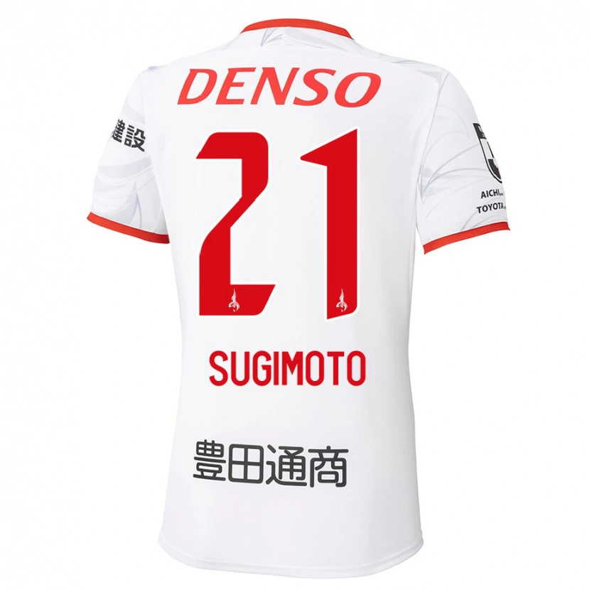 Danxen Mulher Camisola Daichi Sugimoto #21 Branco Vermelho Alternativa 2025/26 Camisa Brasil