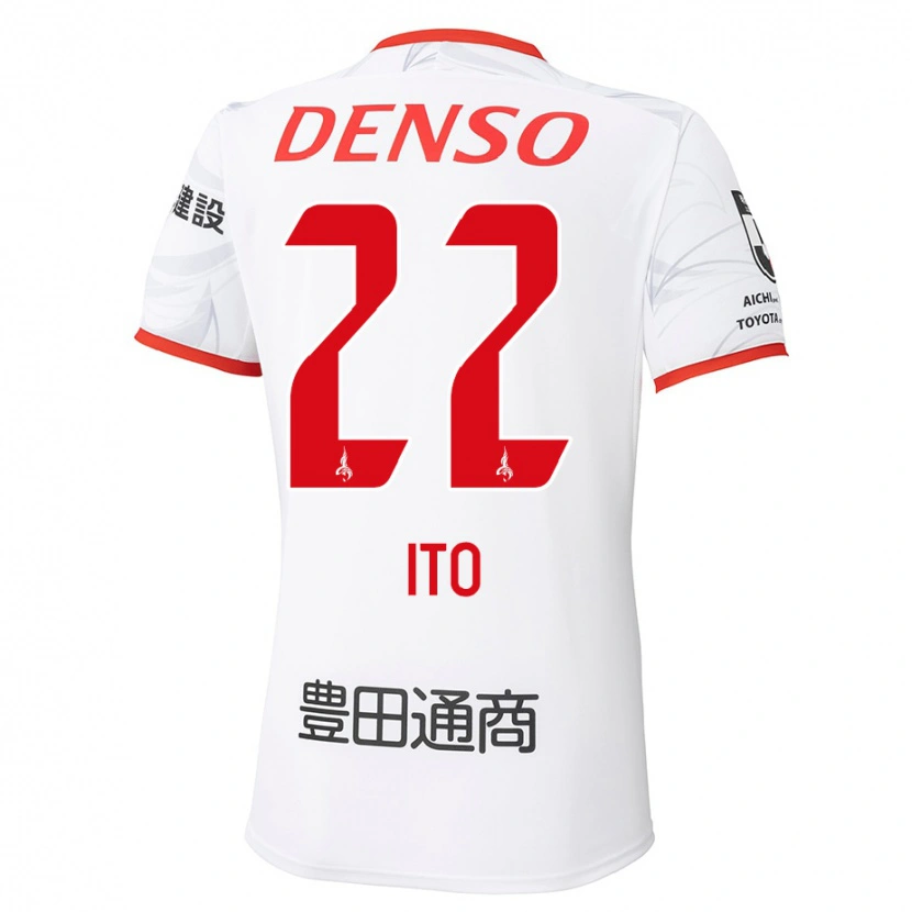 Danxen Mulher Camisola Ken Ito #22 Branco Vermelho Alternativa 2025/26 Camisa Brasil