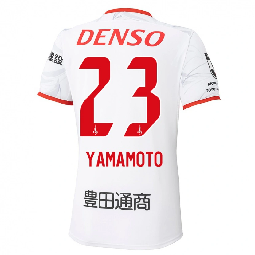 Danxen Mulher Camisola Haruki Yamamoto #23 Branco Vermelho Alternativa 2025/26 Camisa Brasil