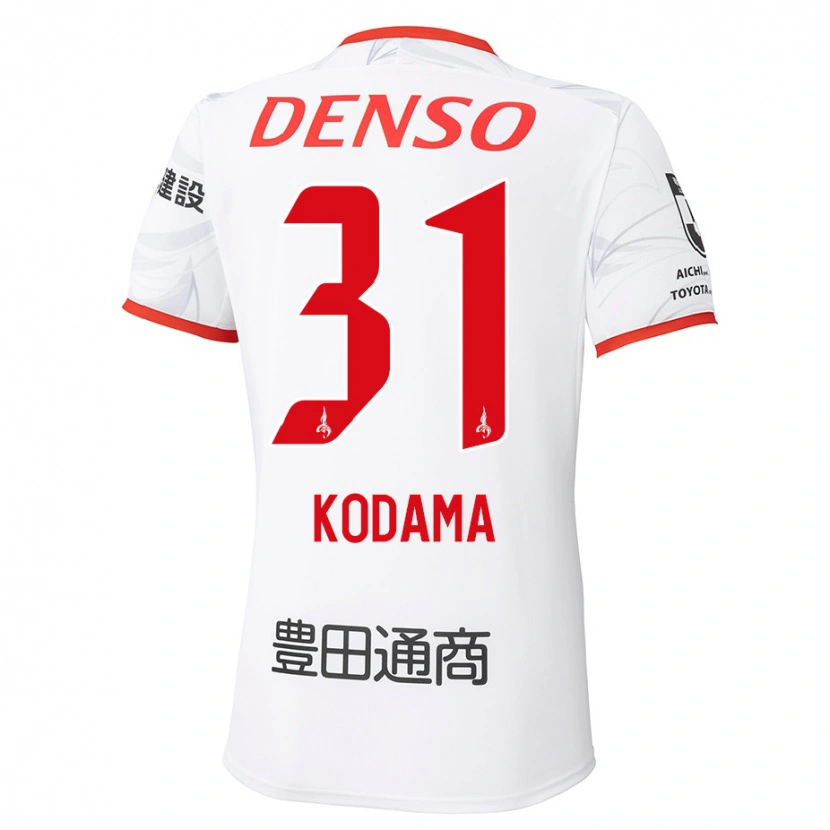 Danxen Mulher Camisola Tsuyoshi Kodama #31 Branco Vermelho Alternativa 2025/26 Camisa Brasil