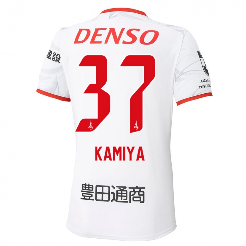 Danxen Mulher Camisola Kiichi Kamiya #37 Branco Vermelho Alternativa 2025/26 Camisa Brasil