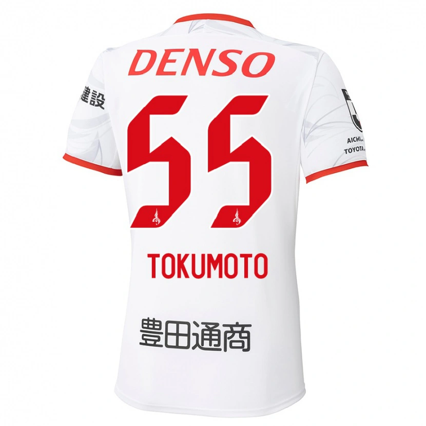 Danxen Mulher Camisola Shuhei Tokumoto #55 Branco Vermelho Alternativa 2025/26 Camisa Brasil