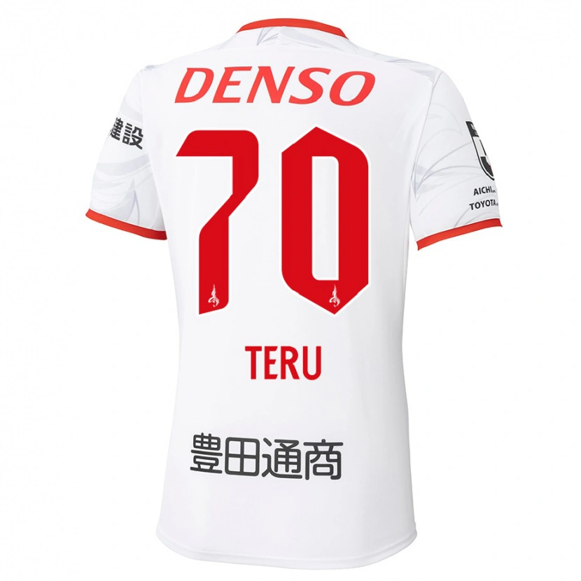 Danxen Mulher Camisola Teruki Hara #70 Branco Vermelho Alternativa 2025/26 Camisa Brasil