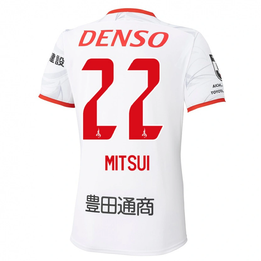 Danxen Mulher Camisola Daiki Mitsui #22 Branco Vermelho Alternativa 2025/26 Camisa Brasil