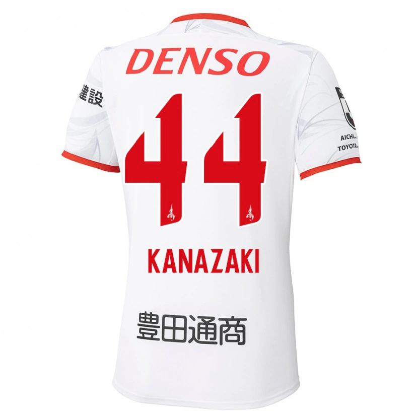 Danxen Mulher Camisola Mu Kanazaki #44 Branco Vermelho Alternativa 2025/26 Camisa Brasil