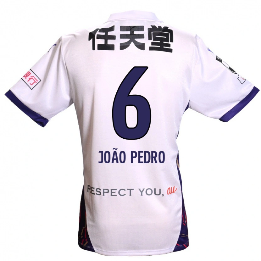 Danxen Mulher Camisola João Pedro #6 Branco Roxo Preto Alternativa 2025/26 Camisa Brasil