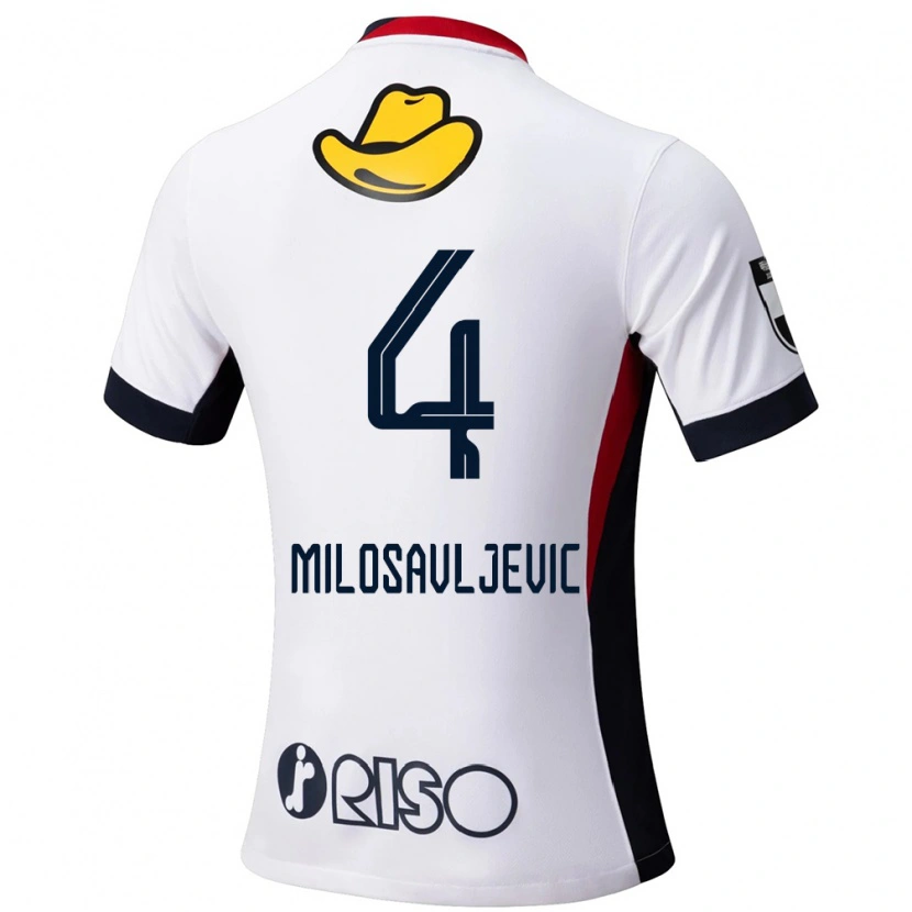 Danxen Mulher Camisola Radomir Milosavljevic #4 Branco Preto Alternativa 2025/26 Camisa Brasil