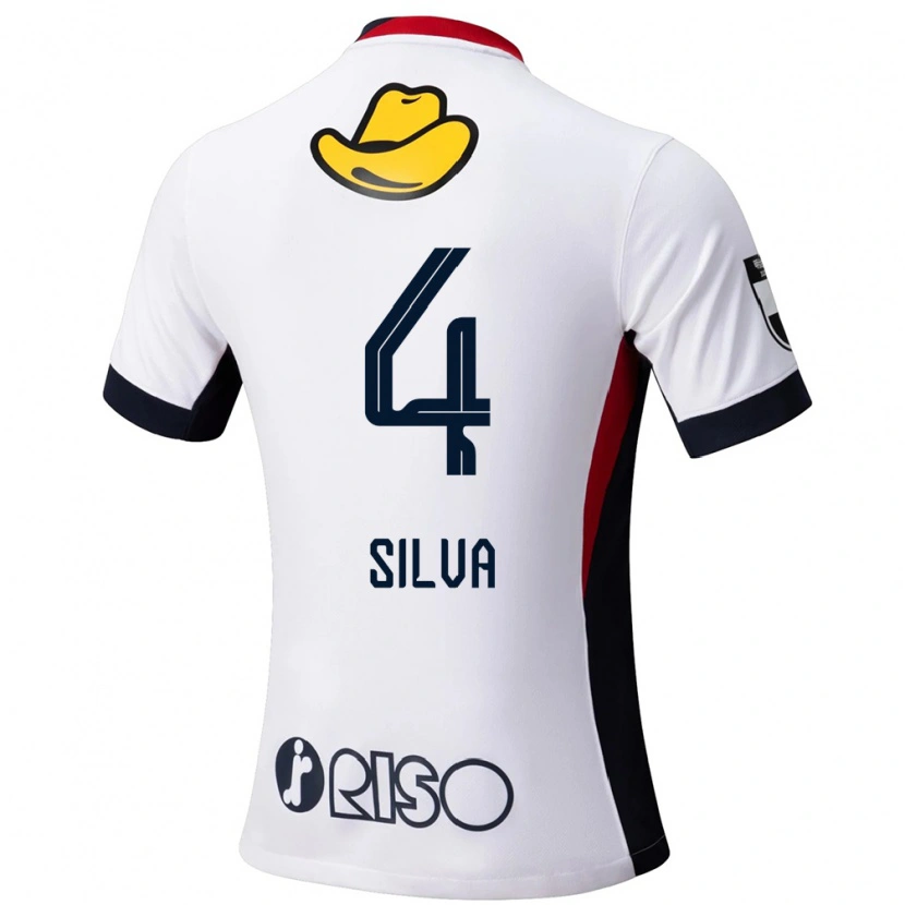 Danxen Mulher Camisola Leo Silva #4 Branco Preto Alternativa 2025/26 Camisa Brasil