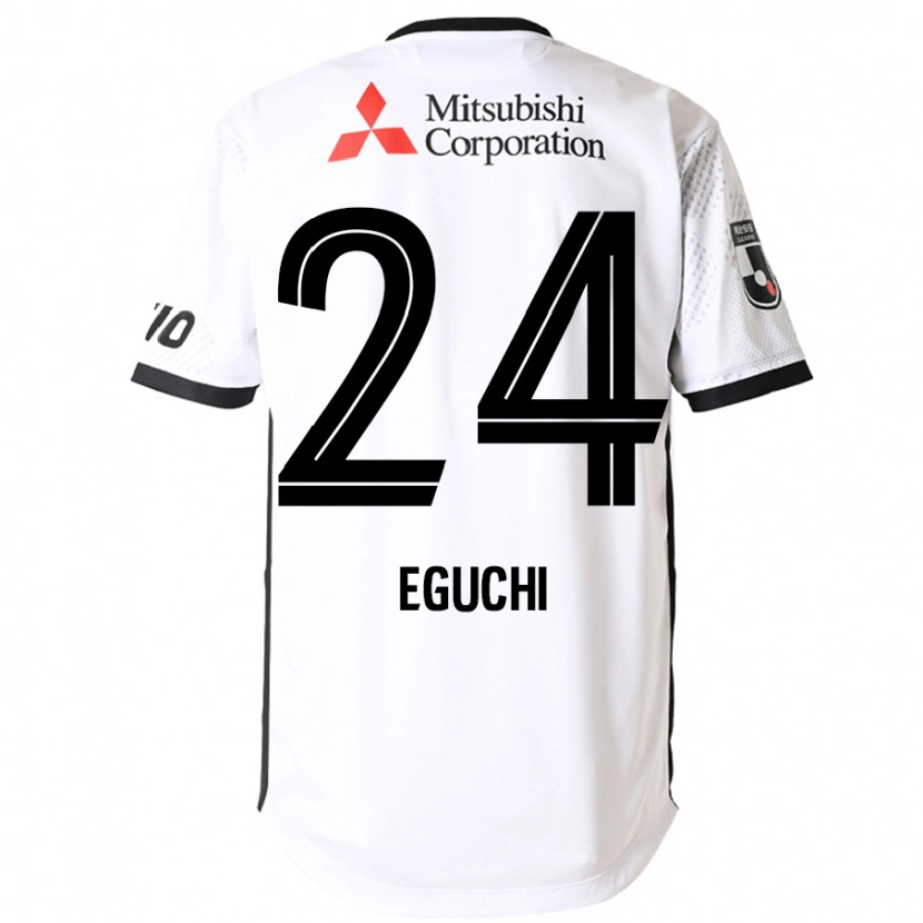 Danxen Mulher Camisola Kaito Eguchi #24 Branco Preto Alternativa 2025/26 Camisa Brasil