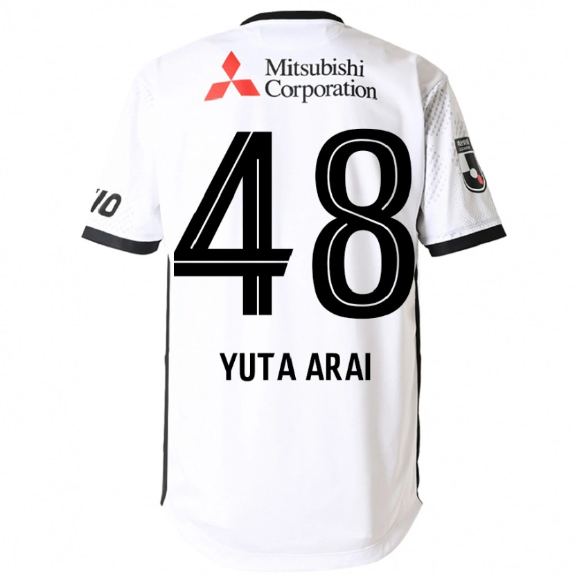 Danxen Mulher Camisola Yuta Arai #48 Branco Preto Alternativa 2025/26 Camisa Brasil