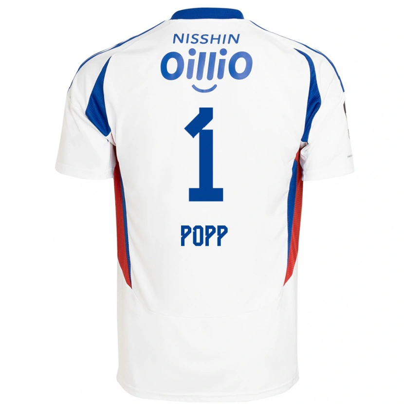 Danxen Mulher Camisola William Popp #1 Branco Azul Royal Alternativa 2025/26 Camisa Brasil