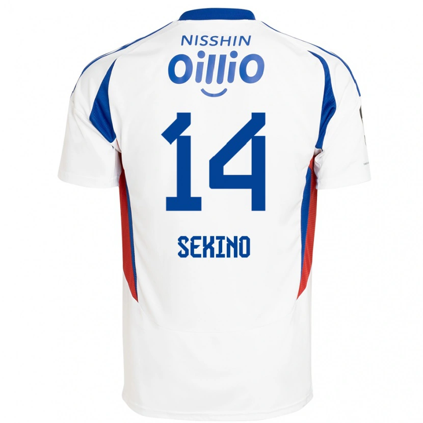 Danxen Mulher Camisola Aiki Sekino #14 Branco Azul Royal Alternativa 2025/26 Camisa Brasil