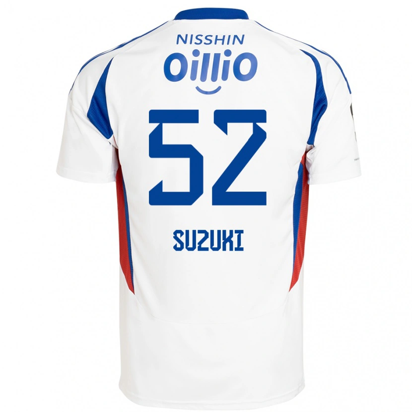 Danxen Mulher Camisola Kai Suzuki #52 Branco Azul Royal Alternativa 2025/26 Camisa Brasil