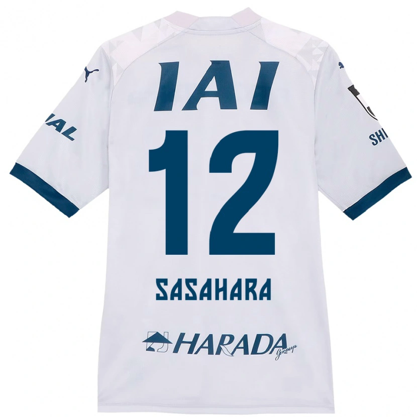 Danxen Mulher Camisola Kenshin Sasahara #12 Branco Azul Royal Alternativa 2025/26 Camisa Brasil