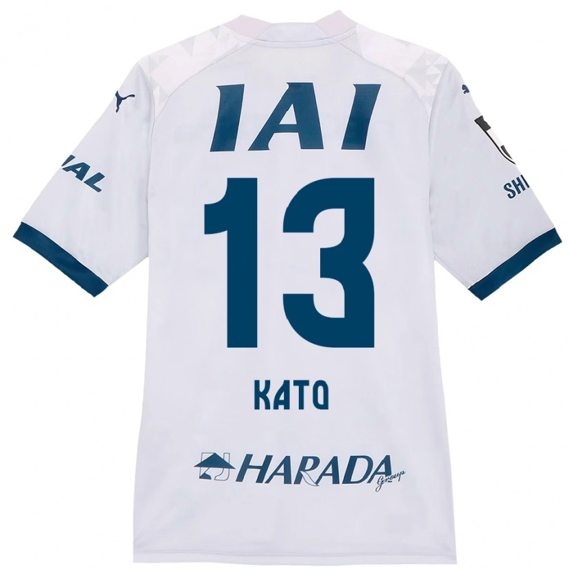 Danxen Mulher Camisola Daiya Kato #13 Branco Azul Royal Alternativa 2025/26 Camisa Brasil