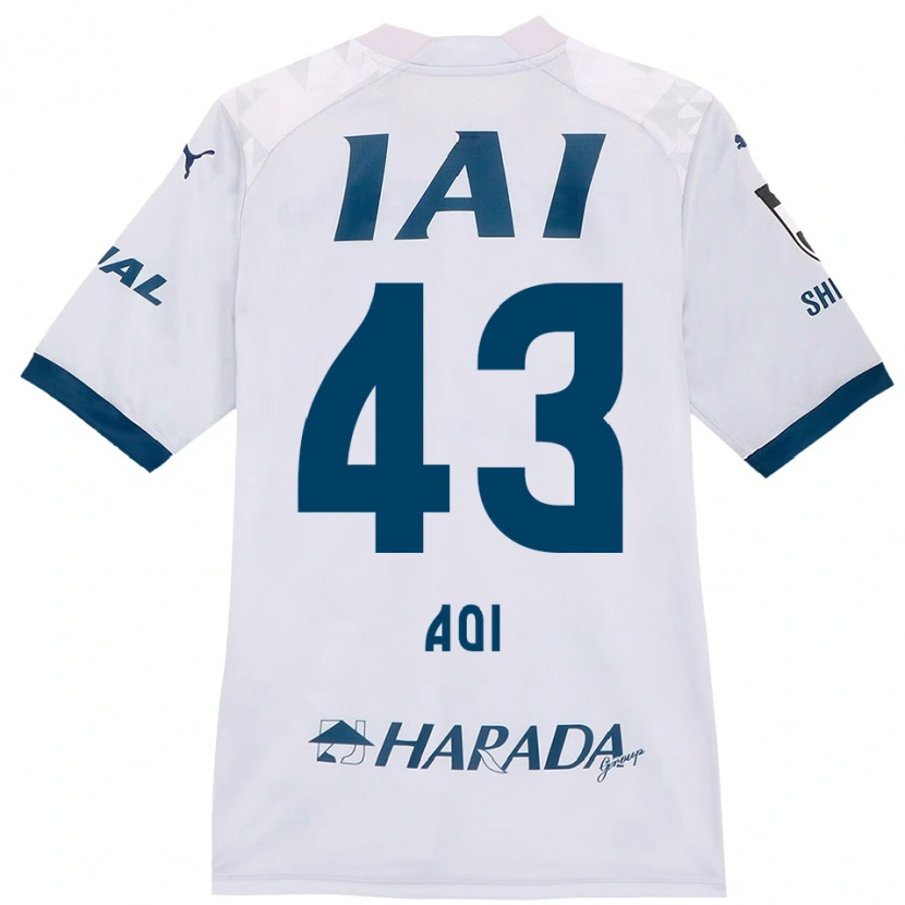 Danxen Mulher Camisola Aoi Ando #43 Branco Azul Royal Alternativa 2025/26 Camisa Brasil