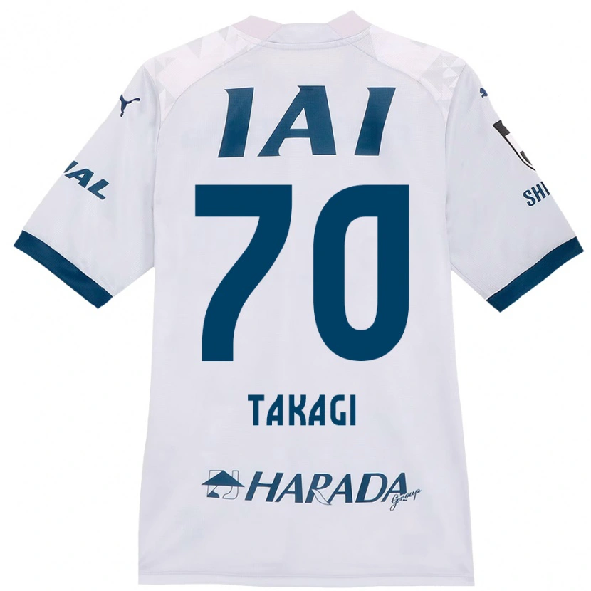 Danxen Mulher Camisola Sen Takagi #70 Branco Azul Royal Alternativa 2025/26 Camisa Brasil