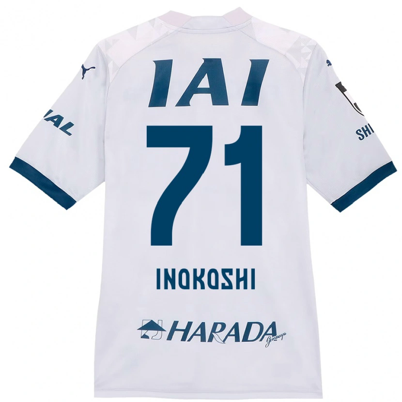 Danxen Mulher Camisola Yui Inokoshi #71 Branco Azul Royal Alternativa 2025/26 Camisa Brasil