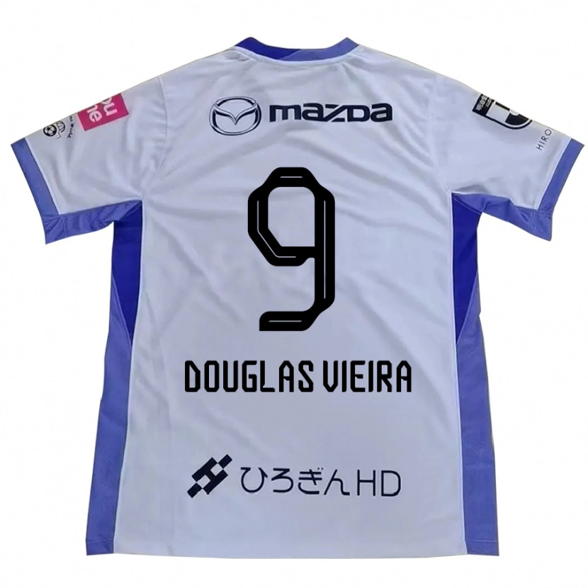 Danxen Mulher Camisola Douglas Vieira #9 Branco Laranja Alternativa 2025/26 Camisa Brasil
