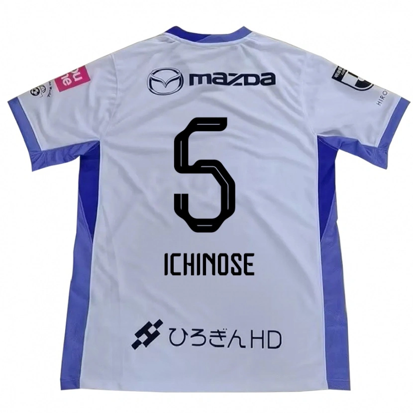 Danxen Mulher Camisola Chisato Ichinose #5 Branco Laranja Alternativa 2025/26 Camisa Brasil