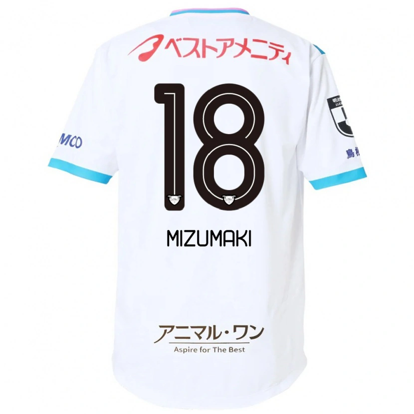 Danxen Mulher Camisola Tokito Mizumaki #18 Branco Rosa Alternativa 2025/26 Camisa Brasil