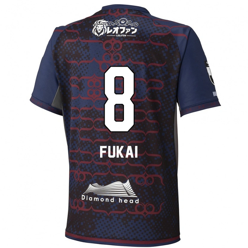 Danxen Mulher Camisola Kazuki Fukai #8 Azul Vermelho Alternativa 2025/26 Camisa Brasil