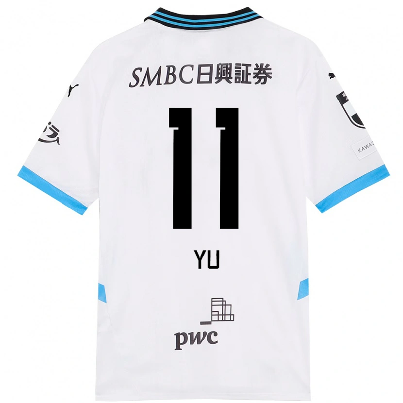 Danxen Mulher Camisola Yu Kobayashi #11 Branco Azul Celeste Alternativa 2025/26 Camisa Brasil