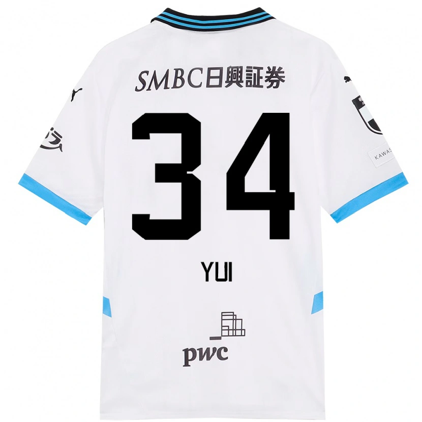 Danxen Mulher Camisola Kota Yui #34 Branco Azul Celeste Alternativa 2025/26 Camisa Brasil