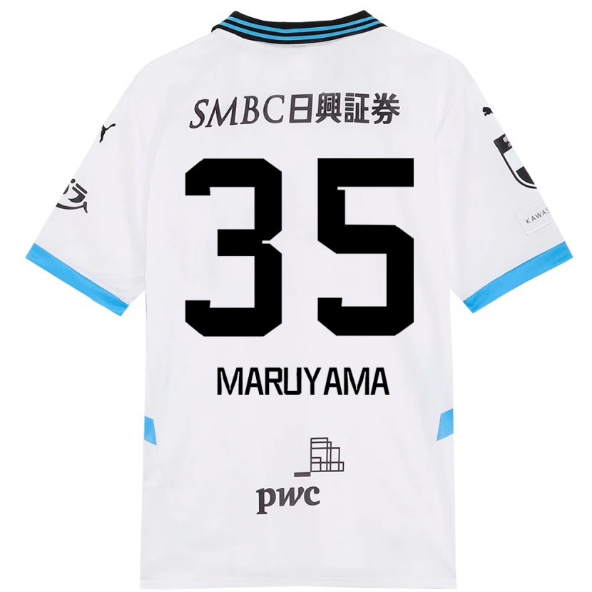 Danxen Mulher Camisola Yuichi Maruyama #35 Branco Azul Celeste Alternativa 2025/26 Camisa Brasil