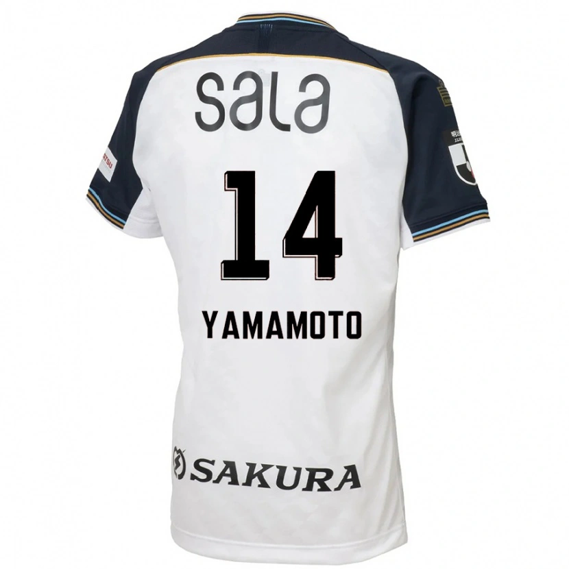 Danxen Mulher Camisola Shota Yamamoto #14 Branco Preto Alternativa 2025/26 Camisa Brasil