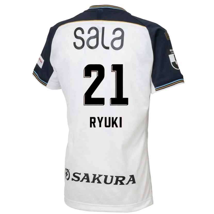 Danxen Mulher Camisola Ryuki Miura #21 Branco Preto Alternativa 2025/26 Camisa Brasil