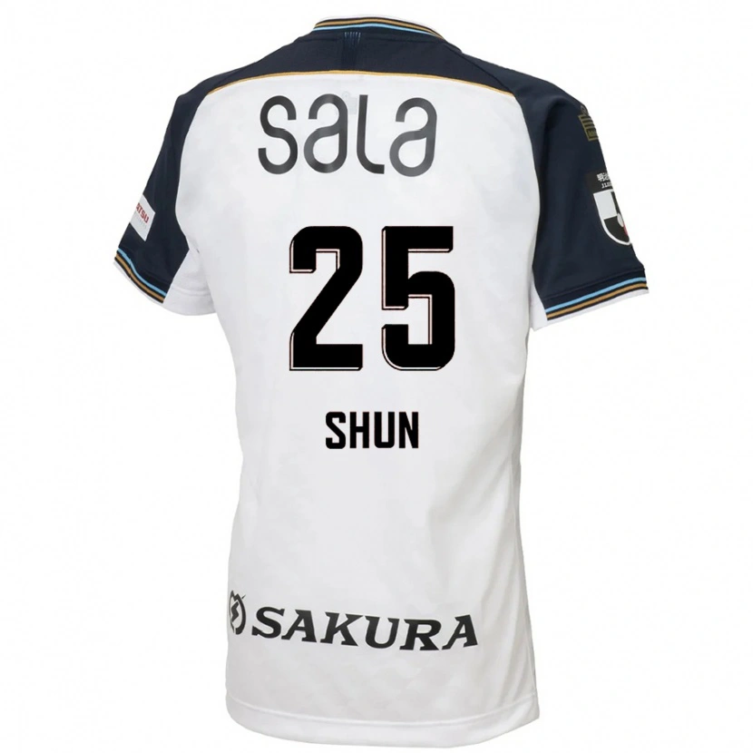 Danxen Mulher Camisola Shun Nakamura #25 Branco Preto Alternativa 2025/26 Camisa Brasil