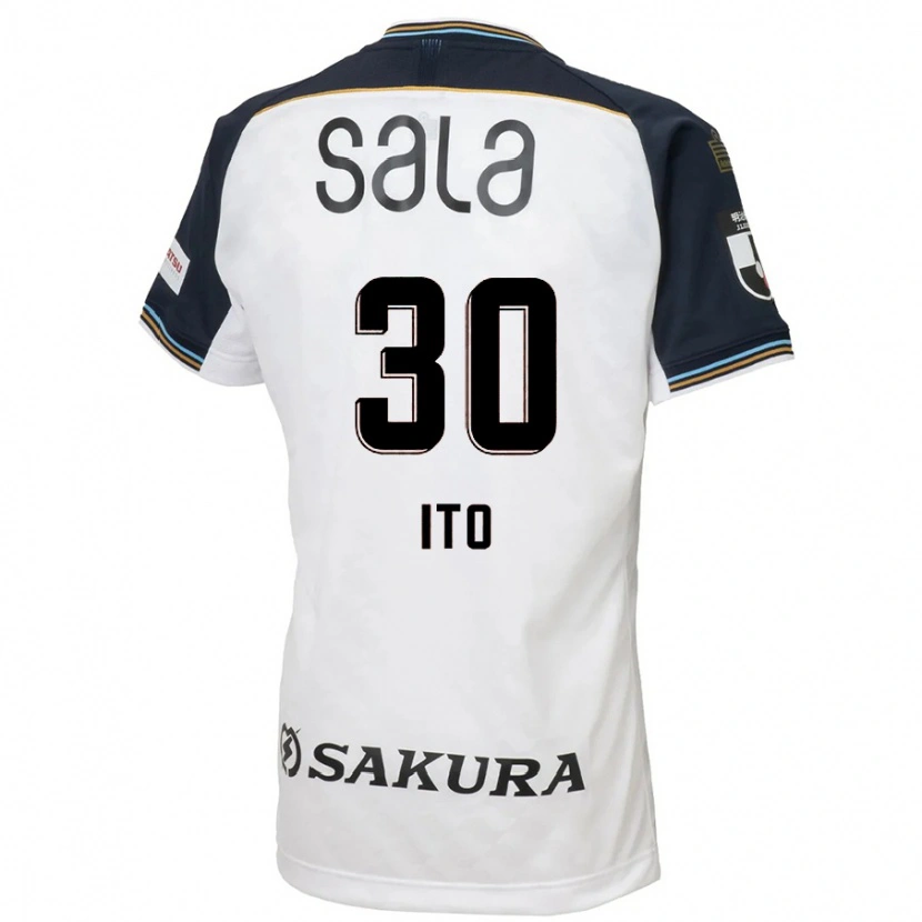 Danxen Mulher Camisola Chikara Ito #30 Branco Preto Alternativa 2025/26 Camisa Brasil