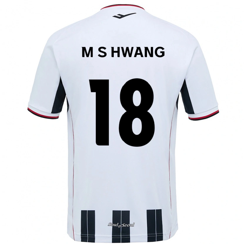 Danxen Mulher Camisola Seong-Min Hwang #18 Branco Preto Alternativa 2025/26 Camisa Brasil