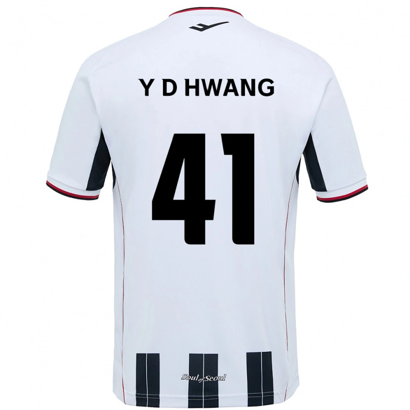 Danxen Mulher Camisola Do-Yoon Hwang #41 Branco Preto Alternativa 2025/26 Camisa Brasil