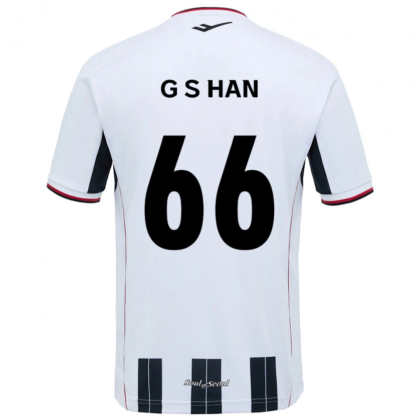 Danxen Mulher Camisola Seung-Gyu Han #66 Branco Preto Alternativa 2025/26 Camisa Brasil