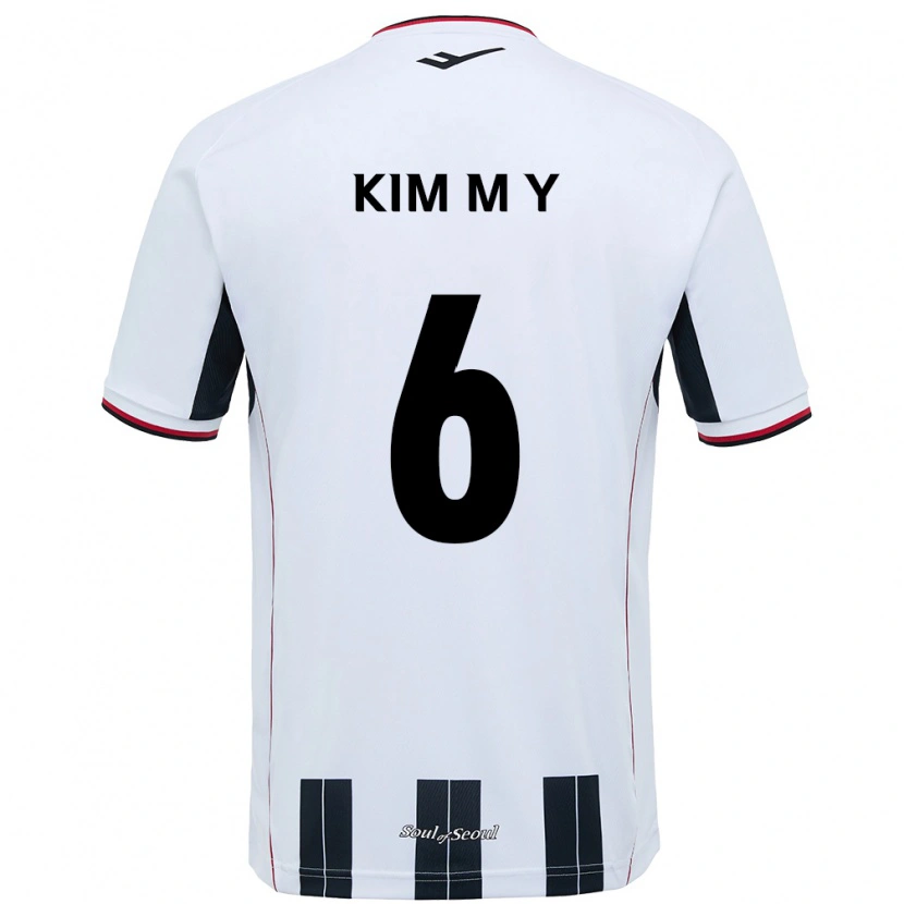 Danxen Mulher Camisola Kim Mi-Yeon #6 Branco Preto Alternativa 2025/26 Camisa Brasil