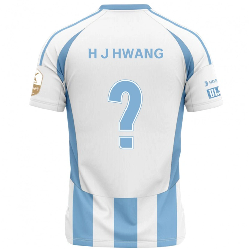 Danxen Mulher Camisola Jeong-Ho Hwang #0 Branco Azul Celeste Alternativa 2025/26 Camisa Brasil