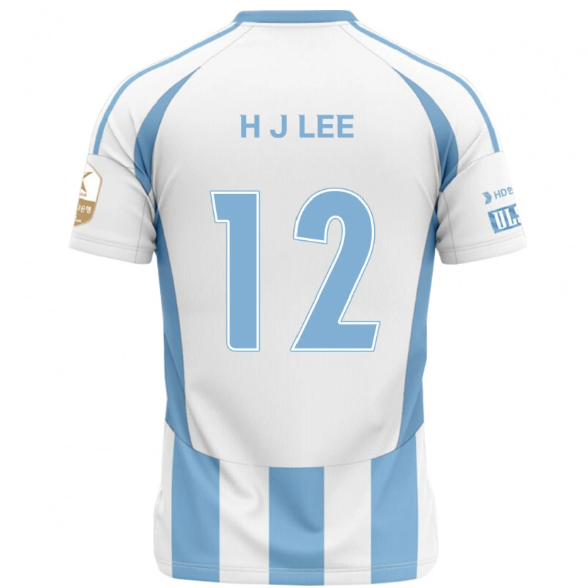 Danxen Mulher Camisola Jae-Hyung Lee #12 Branco Azul Celeste Alternativa 2025/26 Camisa Brasil