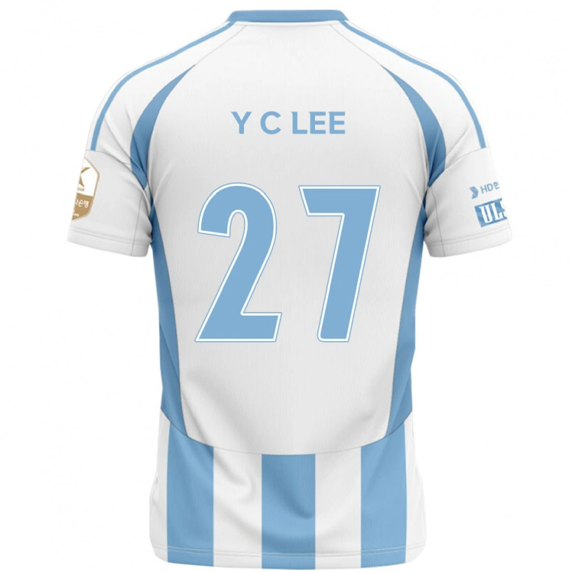 Danxen Mulher Camisola Chung-Yong Lee #27 Branco Azul Celeste Alternativa 2025/26 Camisa Brasil