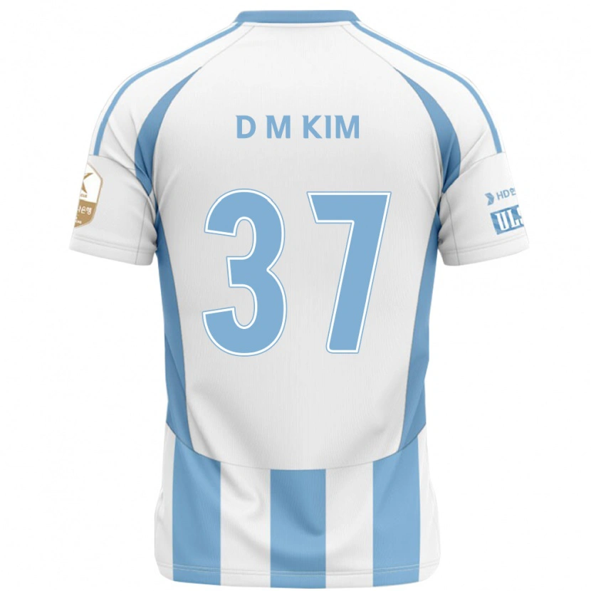 Danxen Mulher Camisola Do-Min Kim #37 Branco Azul Celeste Alternativa 2025/26 Camisa Brasil