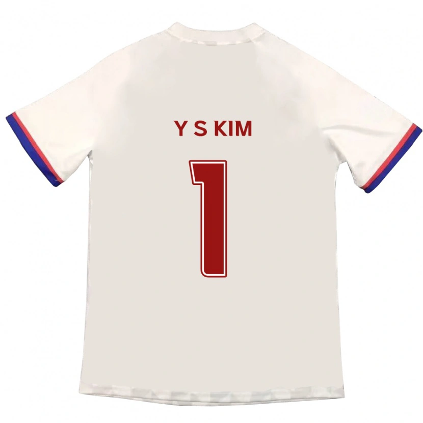 Danxen Mulher Camisola Seong-Yoon Kim #1 Branco Sujo Vermelho Alternativa 2025/26 Camisa Brasil